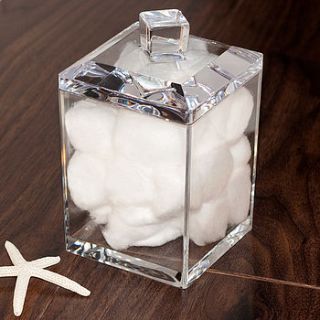 clear acrylic storage jar by jodie byrne