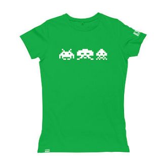 retro arcade invaders t shirt by occasional human