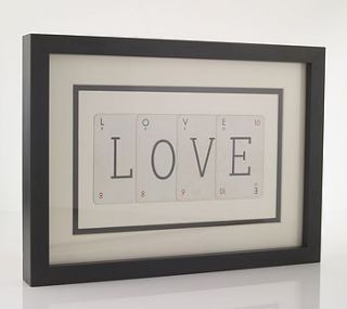 vintage letter frames by vintage playing cards