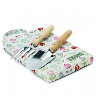 tulip and rose kneeler gift set by country garden gifts