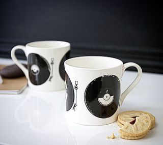 musicality vinyl design mug by betsy benn