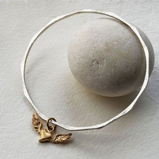 winged heart bangle by martha jackson