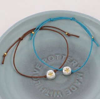 gold star beanie charm friendship bracelet by melinda mulcahy