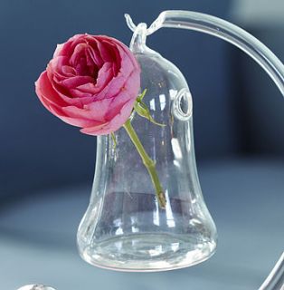 hand blown glass bell vase by retreat home