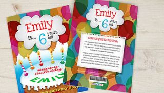 personalised counting birthday book by the letteroom