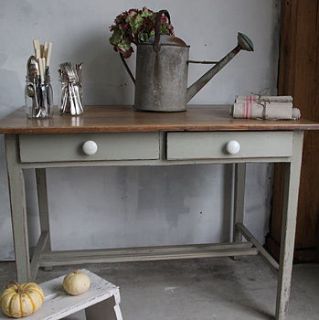 a french gray painted kitchen table by ruby and betty's attic