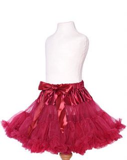 claret pettiskirt by candy bows