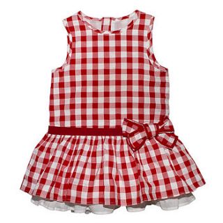 french design checkered dress by chateau de sable
