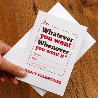 valentine's coupon card by a is for alphabet