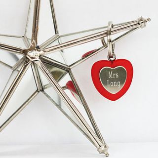 personalised 'you have my heart' key ring by more than words 'typographic art'