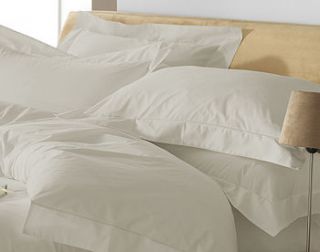 taupe percale cotton pillowcase by the country cottage shop