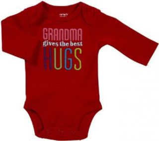 Carter's Long Sleeve Bodysuits   Grandma Gives The Best Hugs 24M Clothing