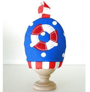 nautical egg cosy by the apple cottage company
