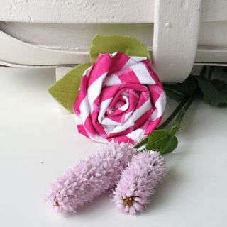 rustic rosette brooch by the apple cottage company