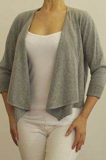 drape front cardigan by cocoa cashmere