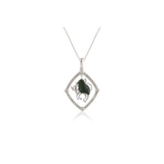 Élan Jewelry Sterling Silver and Brilliant Diamond Taurus Star Sign