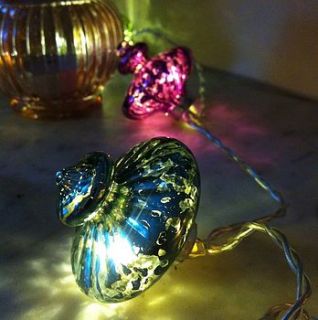 kasbah handmade glass fairy light string by the forest & co