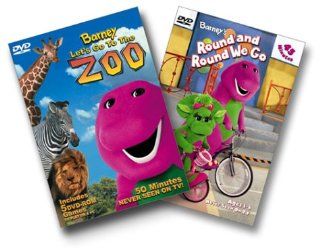 Barney   Round and Round We Go/Let's Go to the Zoo Barney Movies & TV