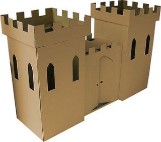 cardboard playhouse royal castle by green rabbit