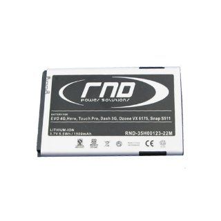 RND Power Solutions Premium Li Ion Battery for the following HTC phones (EVO 4G Dash 3G Touch Pro Hero Imagio XV6975 Cedar 100 Dash 3G Tilt 2 Touch Pro 2 Willow 100 Wing II Ozone VX 6175 and Snap S511) Cell Phones & Accessories