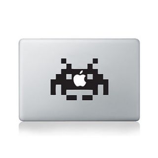 space invader decal for macbook by vinyl revolution