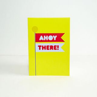 ahoy there greetings card by tea & ceremony