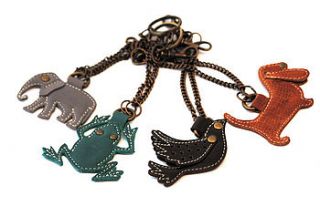 animal key rings/bag charms by cheet london