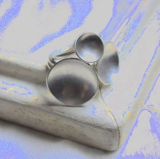 big cup disc rings by yume jewellery