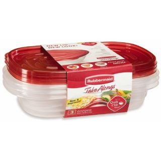 Rubbermaid 3 Piece Take Alongs Rectangular Container Set