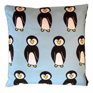 medium penguin cushion by edwina.simone