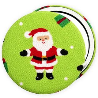 jolly santa stocking filler pocket mirror by jenny arnott cards & gifts