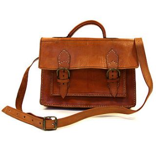 leather brief case / satchel by 3b leather goods