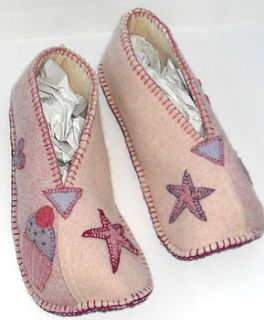 design your own recycled felt slippers for women by carol atkinson textiles