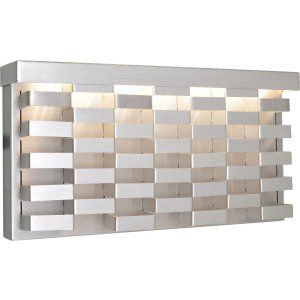 Maxim MAX 88292AL Brushed Aluminum Weave Outdoor Wall Sconce
