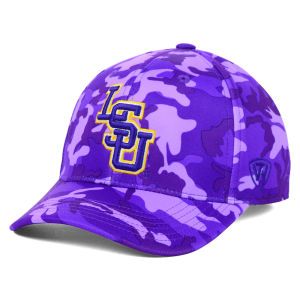 LSU Tigers Top of the World NCAA Gulf Camo One Fit Cap