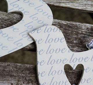 wooden love hanger by boxwood