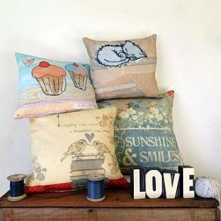 personalised printed cushion by alice palace