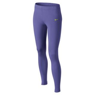 Nike Leg A See Swoosh Girls Leggings   Purple Haze