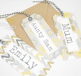 personalised gift tag by tilliemint loves