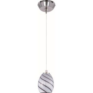 ET2 Lighting ET2 E94337 108SN Satin Nickel Swirl 1 Light RapidJack Pendant and C