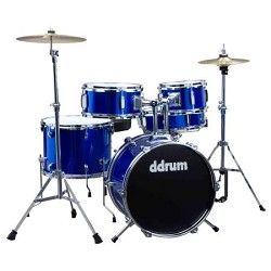 DDRUM D1PB D1 JR Complete 5 piece Drum Set, Police Blue