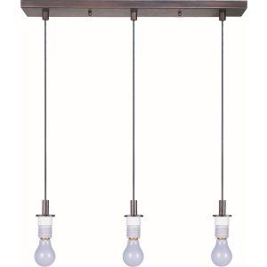 ET2 Lighting ET2 ES92003 BZ Bronze Carte 3 Light Pendant