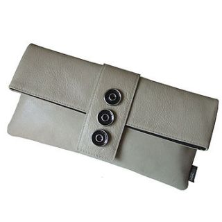 ivory leather vintage button clutch bags by use uk