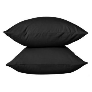 Room Essentials Jersey Pillowcase   Black (Standard)