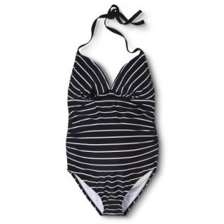 Liz Lange for Target Maternity One Piece Swimsuit   Black/White XL