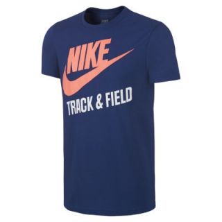 Nike Track And Field Exploded Mens T Shirt   Deep Royal Blue