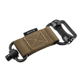 Multi Mission Slings   Ms1 Single Point Dual Qd Adapter, Coyote