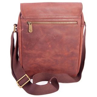 ladies leather crossover messenger bag by the gul bag company