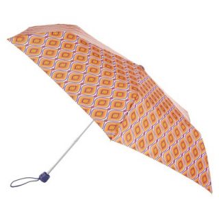 totes Compact Geometric Umbrella   Orange