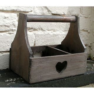 reclaimed wood   heart trug by the orchard